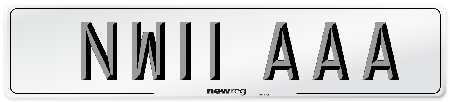 NW11 AAA Number Plate from New Reg